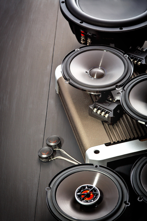 car audio, car speakersの写真素材