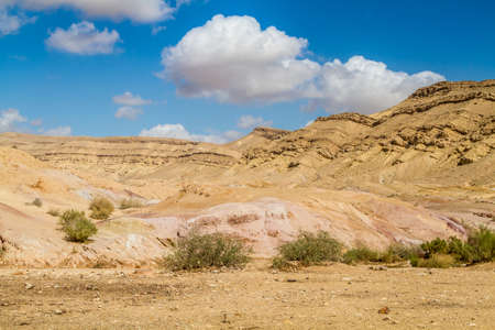 The Negev Desert, Large Crater or Makhtesh Gadol, Israelの写真素材