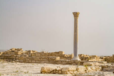 Archaeological remains of ancient greek city, Kourion Archaeological Park in Cyprus
