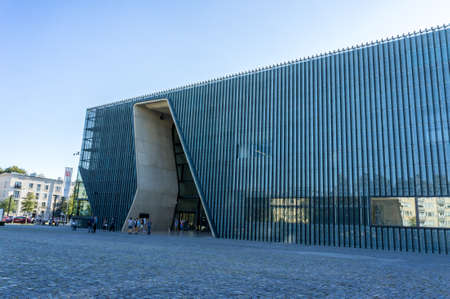 WARSAW, POLAND - SEPTEMBER 27: Museum of the History of Polish Jews in Warsaw, Poland on September 27, 2016のeditorial素材