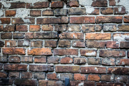 Fragment of the wall enclosing the Jewish ghetto during World War II, Polandの写真素材
