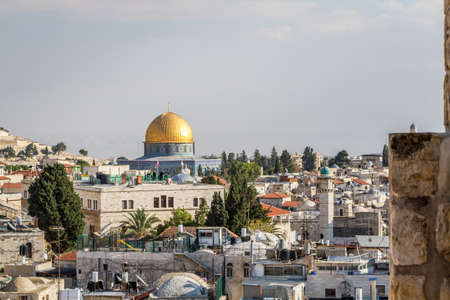 Dome of the the rock in Old City of Jerusalemのeditorial素材