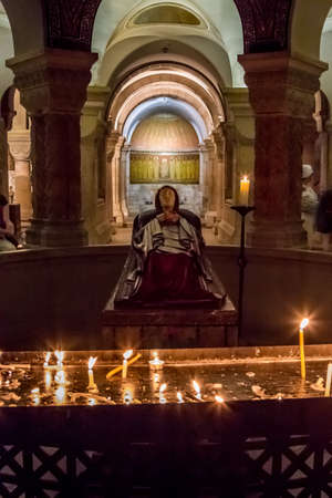 JERUSALEM, ISRAEL - DECEMBER 8: Interior of the Dormition Abbey, catholic abbey in Jerusalem, Israel on December 8, 2016のeditorial素材