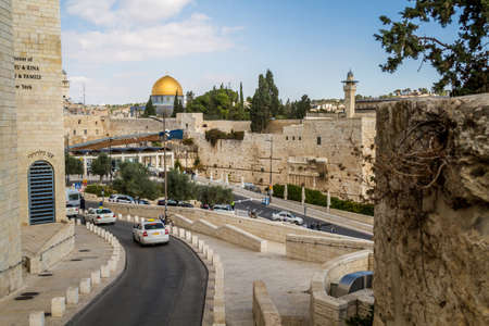 The Dome of the Rock, Old City of Jerusalem, Israelのeditorial素材