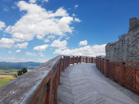 Deva Fortress in Transylvania, Deva, Romaniaのeditorial素材