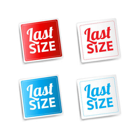 Last Size Stickersのイラスト素材