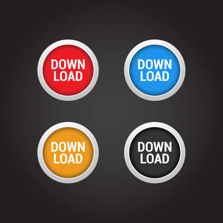 Download Buttonsのイラスト素材