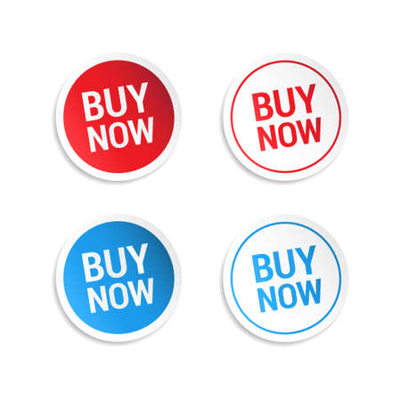 Buy Now Stickersのイラスト素材