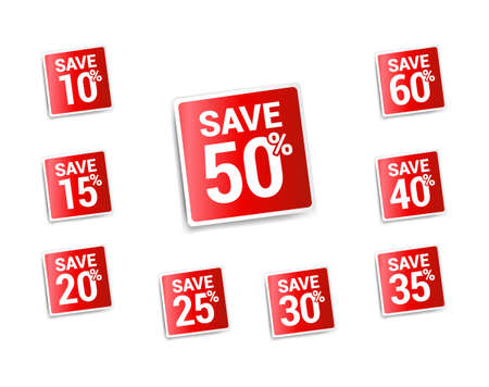 Save  Stickersのイラスト素材