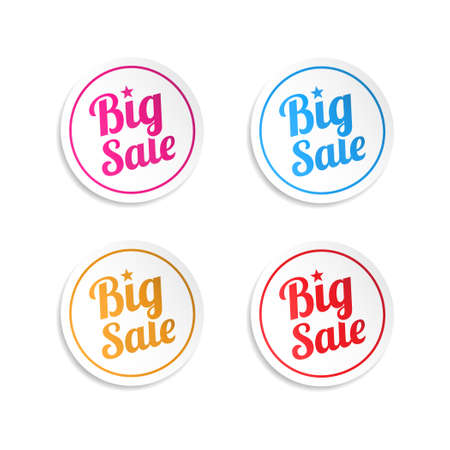 Big Sale Stickersのイラスト素材