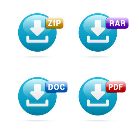 File Format Iconsのイラスト素材