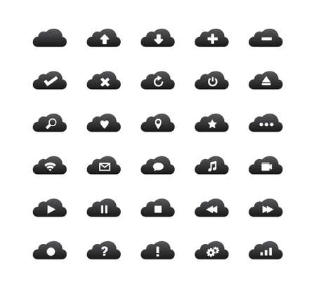 Cloud Iconsのイラスト素材