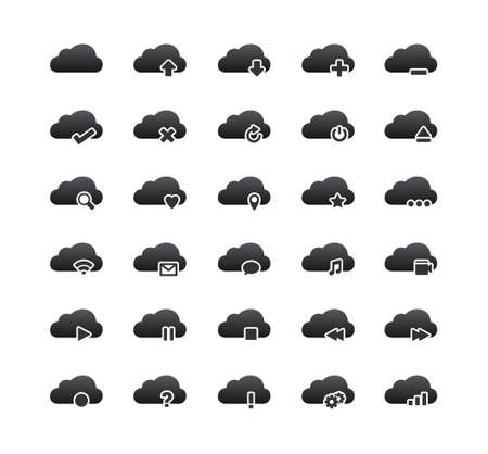 Cloud Iconsのイラスト素材