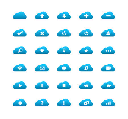 Cloud Iconsのイラスト素材