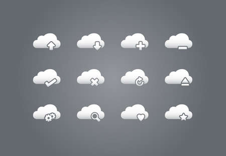 Cloud Iconsのイラスト素材