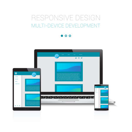 Responsive Multi-Deviceのイラスト素材