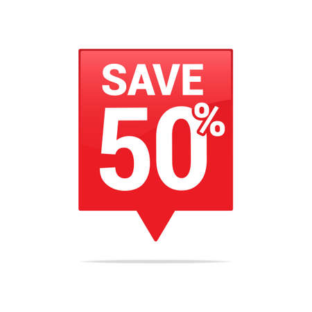 Save 50 Tagのイラスト素材