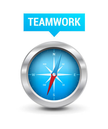 Compass  Teamwork Tagのイラスト素材