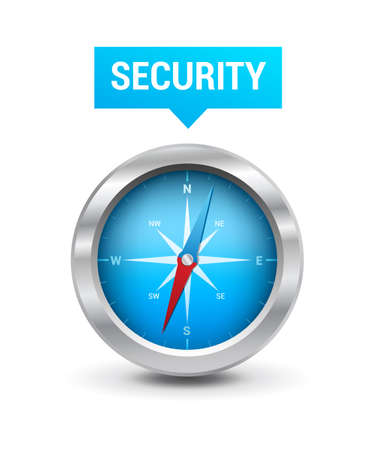 Compass  Security Tagのイラスト素材