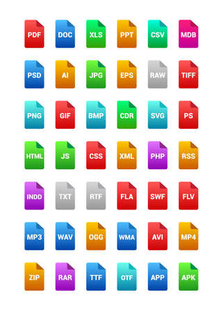 File Iconsのイラスト素材