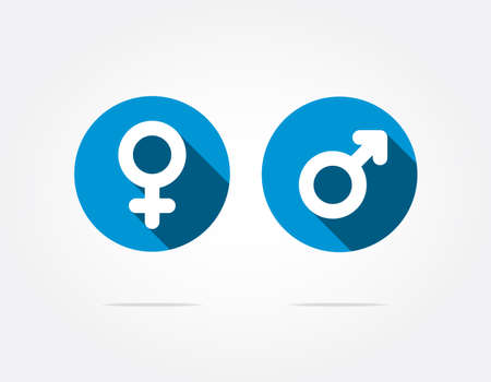 Female  Male Iconsのイラスト素材