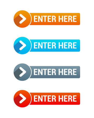 Enter Here Buttonsのイラスト素材