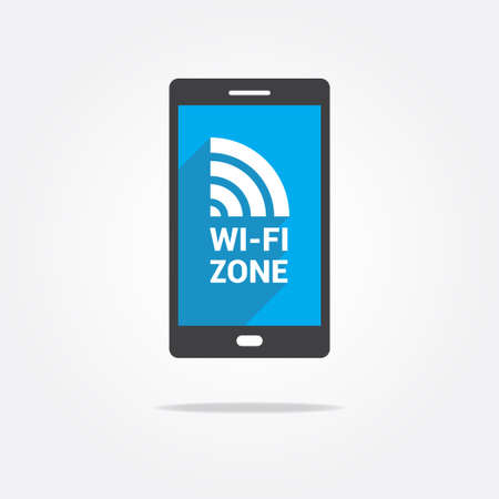 Wi-fi Zone Phone Iconのイラスト素材