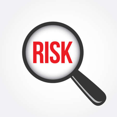 Risk Magnifying Glassのイラスト素材