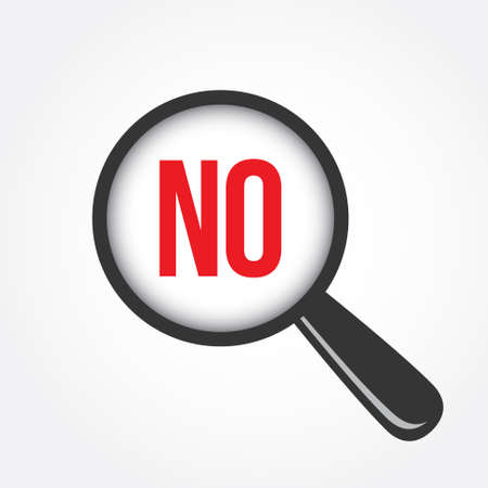 No Magnifying Glassのイラスト素材