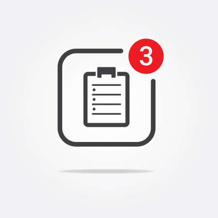 Checklist Notification Iconのイラスト素材