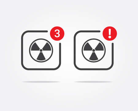 Virus Alert Notification Iconsのイラスト素材