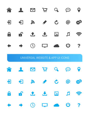 Website  App UI Iconsのイラスト素材