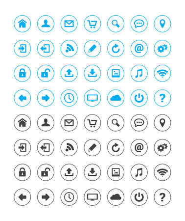 Website  App UI Iconsのイラスト素材