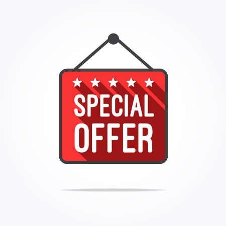 Special Offer Long Shadow Labelのイラスト素材