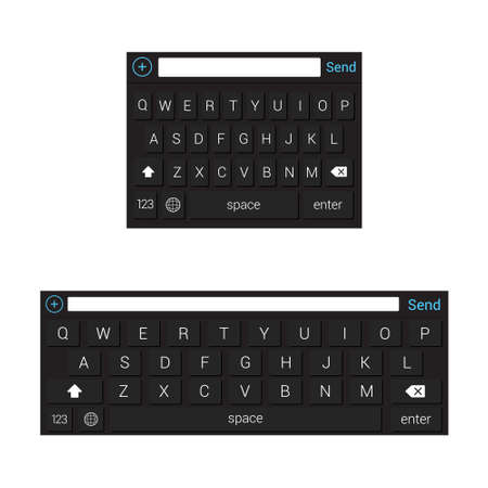 Phone Black Keyboardsのイラスト素材