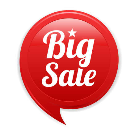 Big Sale Red Labelのイラスト素材