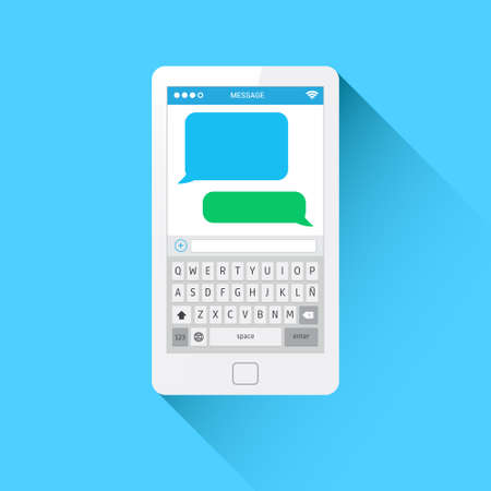 Phone Message Templateのイラスト素材