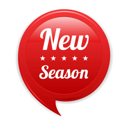 New Season Red Labelのイラスト素材
