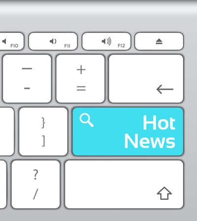 Hot News Enter Button Keyboardのイラスト素材