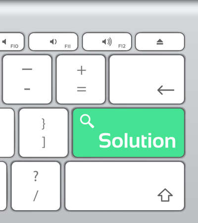 Solution Enter Button Keyboardのイラスト素材