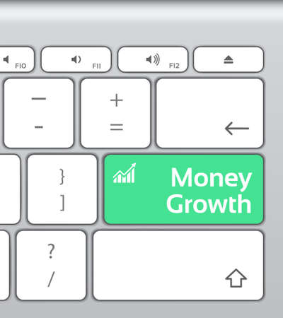 Money Growth Enter Button Keyboardのイラスト素材