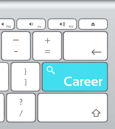 Career Enter Button Keyboardのイラスト素材
