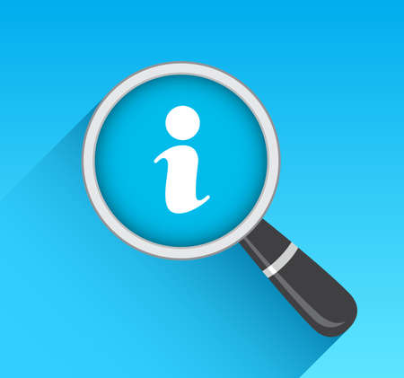 Information Icon Magnifying Glassのイラスト素材