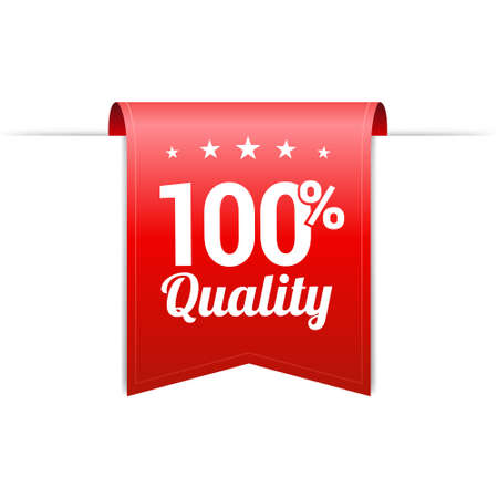 100 Quality Red Labelのイラスト素材