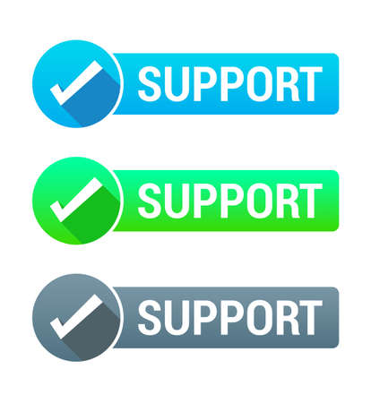 Support Bannerのイラスト素材
