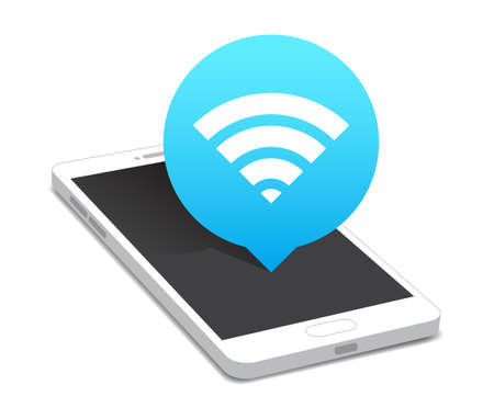 Phone Wi-fi Icon Bubbleのイラスト素材