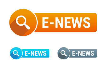 E-News Bannerのイラスト素材
