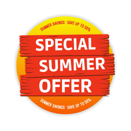 Special Summer Offer Labelのイラスト素材