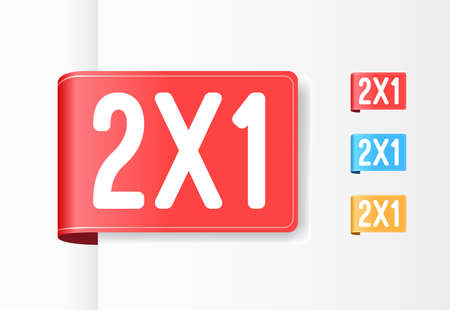 2x1 Ribbonsのイラスト素材