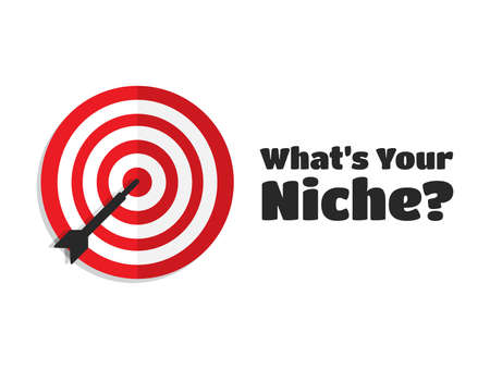 What's Your Niche Target Aim Iconのイラスト素材